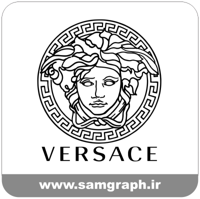 دانلود لوگو وکتور طرح ورساچه برند پوشاک - download logo vector versace