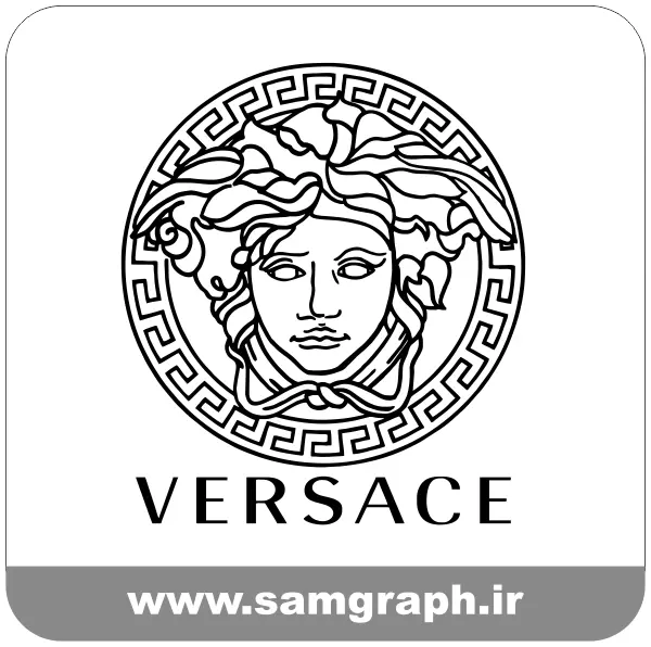 دانلود لوگو وکتور طرح ورساچه برند پوشاک - download logo vector versace