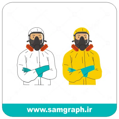 دانلود طرح وکتور بهداشتی کرونا ویروس - Download Vector Covid-19