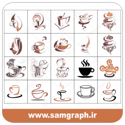 دانلود طرح وکتور لیوان قهوه - Download cup of coffee Vector