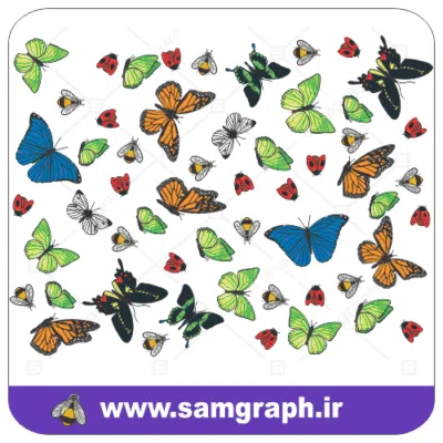 دانلود طرح وکتور حشرات ، زنبور ، پروانه و کفشدوزک - Download bee , Butterfly and ladybug vector مناسب برای ساخت تابلو های تبلیغاتی چلنیوم (حروف چنلیوم)، چاپ لارج فرمت، نئون پلاستیک (حروف پلاستیک) ، حروف استیل، حروف فلزی و حک بر روی ورق مولتی استایل و اسید کاری روی ورق استیل طلایی و نقره ای و همچنین ساخت لامپ نئون و لامپ ال ای دی ثابت و … آماده دانلود برای شما عزیزان میباشد.