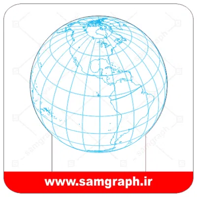 دانلود طرح وکتور کره زمین سه بعدی بالبینگ - Download 3D Planet Earth balbing Vector Design