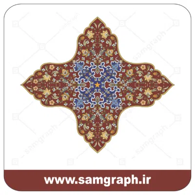 وکتور اسلیمی کادر و حاشیه - Eslimi vector