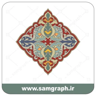 11tazhib eslimi botojeghe farsh tarh vector file rizkari 1 وکتور اسلیمی