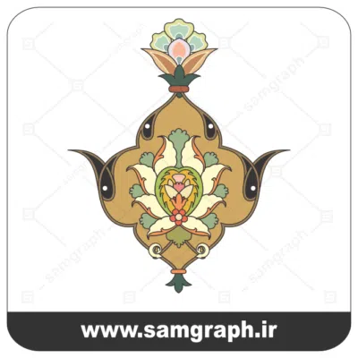 18tazhib eslimi botojeghe farsh tarh vector file 1 وکتور اسلیمی