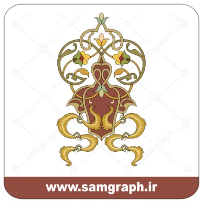 19tazhib eslimi botojeghe farsh tarh vector file 1 وکتور اسلیمی
