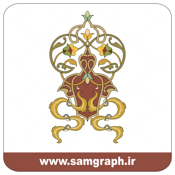 وکتور اسلیمی کادر و حاشیه 20- Eslimi vector 1 19tazhib eslimi botojeghe farsh tarh vector file 1 وکتور اسلیمی