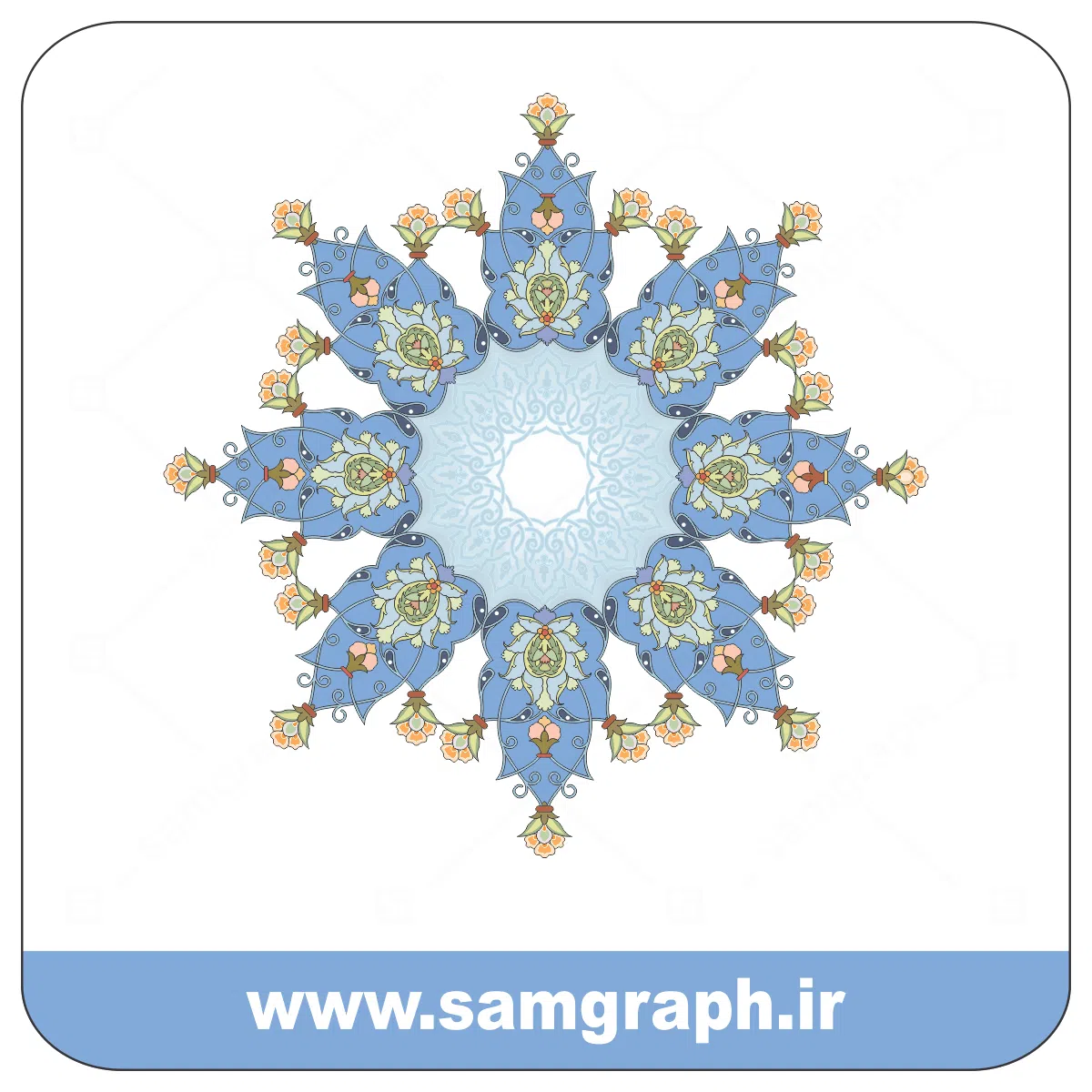 21tazhib eslimi botojeghe farsh tarh vector file 1 وکتور اسلیمی