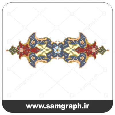 وکتور اسلیمی کادر و حاشیه 2- Eslimi vector