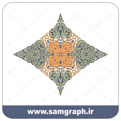 35tazhib eslimi botojeghe farsh tarh vector file kadr 1 وکتور اسلیمی