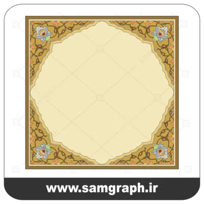 38tazhib eslimi botojeghe farsh tarh vector file kadr 1 وکتور اسلیمی