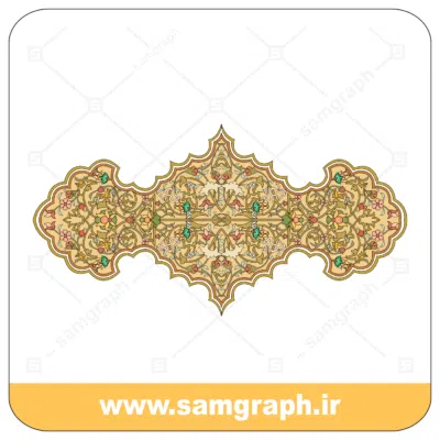 39tazhib eslimi botojeghe farsh tarh vector file kadr 1 وکتور اسلیمی
