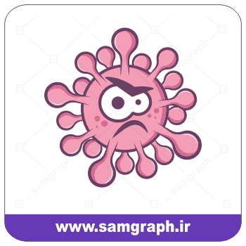 وکتور تصویر ویروس کرونا - Corona virus vector image