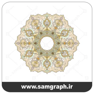 40tazhib eslimi botojeghe farsh tarh vector file kadr 1 وکتور اسلیمی