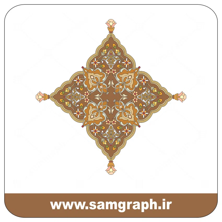 وکتور اسلیمی کادر و حاشیه 44 - Eslimi vector 1 41tazhib eslimi botojeghe farsh tarh vector file kadr tablo 1 وکتور اسلیمی