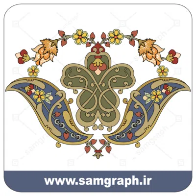 45tazhib eslimi botojeghe farsh tarh vector file kadr 1 وکتور اسلیمی