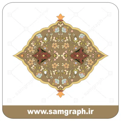 46tazhib eslimi botojeghe farsh tarh vector file kadr 1