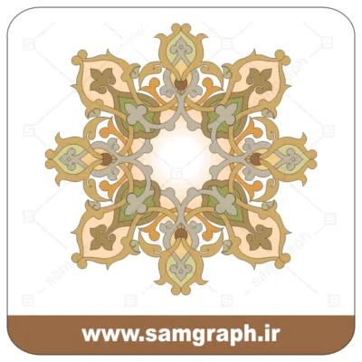 48tazhib eslimi botojeghe farsh tarh vector file kadr 1