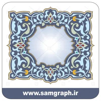 49tazhib eslimi botojeghe farsh tarh vector file kadr 1