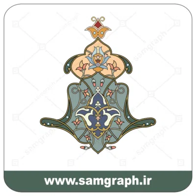 وکتور اسلیمی کادر و حاشیه 6- Eslimi vector