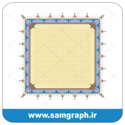 51tazhib eslimi botojeghe farsh tarh vector file kadr 1