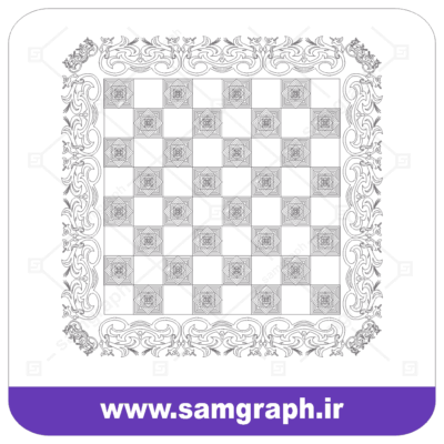 وکتور زمین شطرنج لاکچری -Chess pitch VECTOR