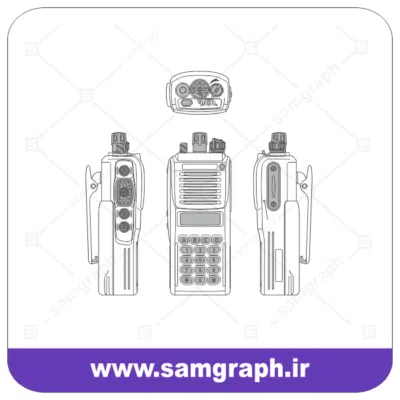 وکتور بیسیم سه بعدی - 3D wireless vector