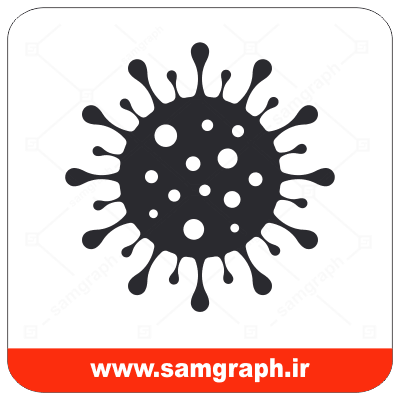 وکتور تصویر کرونا ویروس - Corona virus vector image