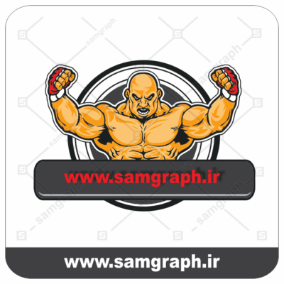 وکتور لوگو باشگاه بدنسازی - ورزش - box - UFC