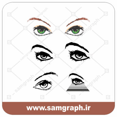 وکتور لوگو آرم ابرو چشم - cheshm abro rangi