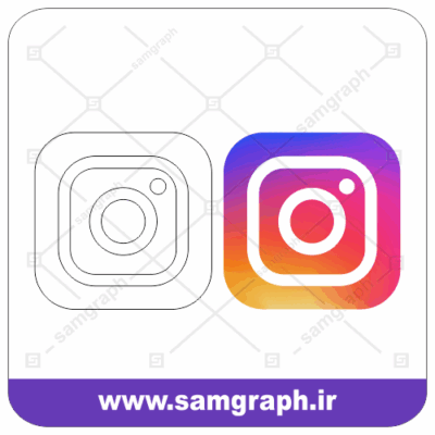 وکتور لوگو آیکون اینستاگرام - instagram