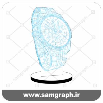 طرح وکتور ساعت 3D بالبینگ - Download 3D Watch Hand balbing Vector