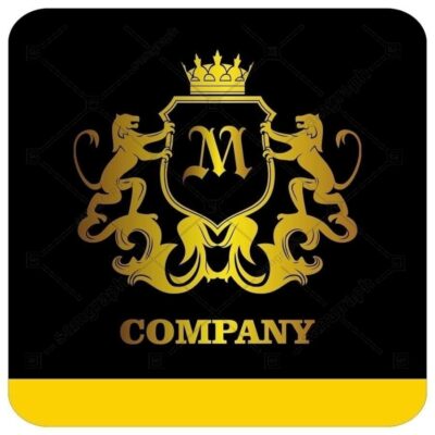 لوگو آماده لاکچری حرف M لاتین - Logo Luxury Sample