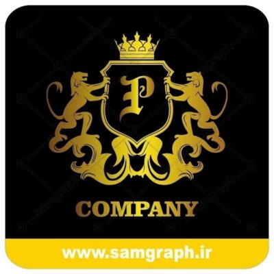 لوگو آماده لاکچری حرف P لاتین - Logo Luxury Sample