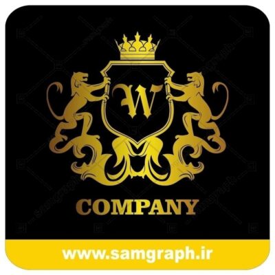 لوگو آماده لاکچری حرف W لاتین - Logo Luxury Sample