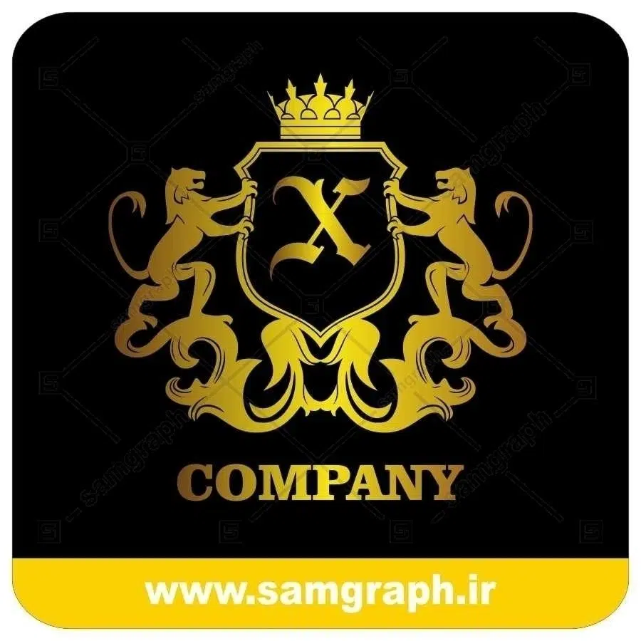 لوگو آماده لاکچری حرف X لاتین - Logo Luxury Sample
