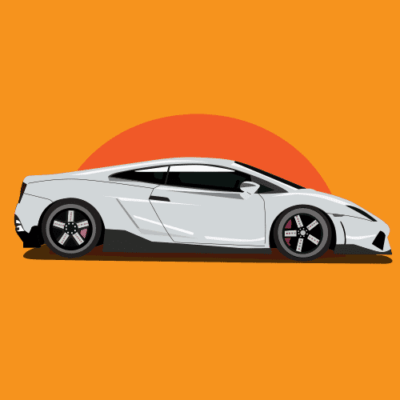 وکتور طرح تصویر ماشین لامبورگینی