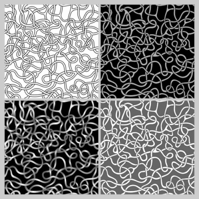 وکتور بدگراند پیچ در پیچ - سیم های گره خورده