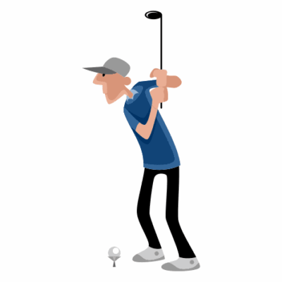 وکتور طرح مرد گلف باز - ورزش گلف