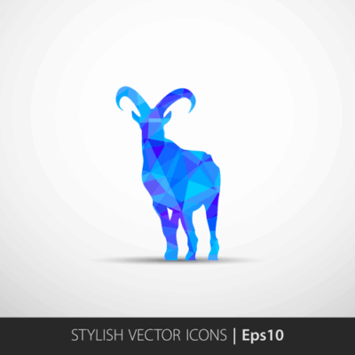 وکتور بز کوهی - شاخدار با طیف رنگی