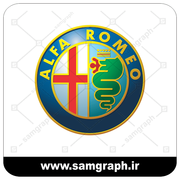 لوگو و آرم وکتور آلفا رومئو - vector logo ALFA ROMEO