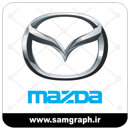 وکتور لوگو و آرم برند خودروسازی مزدا - vector MAZDA logo car