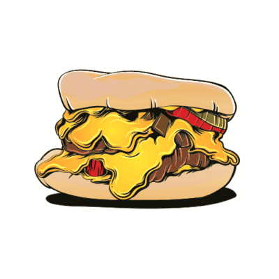 وکتور همبرگر مخصوص - پنیر مازارلا