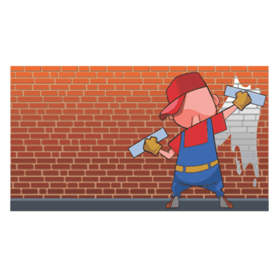 وکتور طرح رنگ کار - نقاش ساختمان - فایل‌های گرافیکی آماده