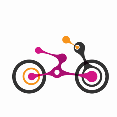 وکتور دوچرخه فانتزی گرافیکی - دوچرخه مدرن