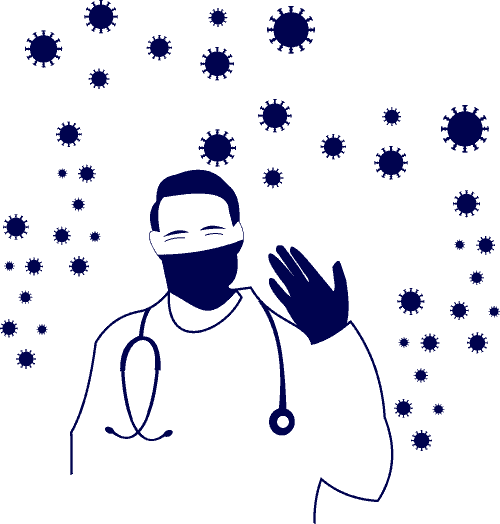 doctor virus shenas corona vector file 1 وکتور شست و شوی دست