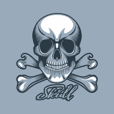 وکتور جمجمه سه بعدی - اسکلت و استخوان سر