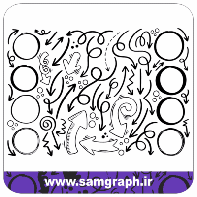 وکتور فلش های فانتزی - سه بعدی ، خمیده‌ ، پیچی