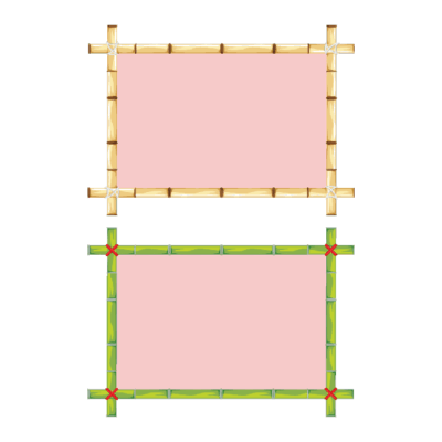 وکتور طرح حاشیه کادر چوب بامبو