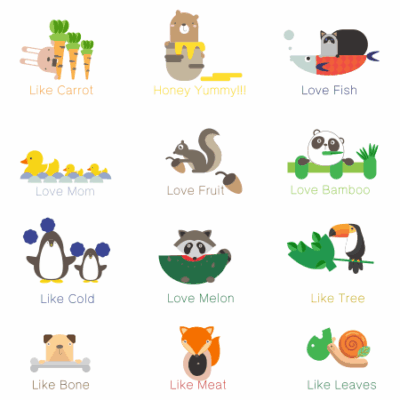 وکتور غذا های مورد علاقه حیوانات - پت شاپ - غذا حیوانات